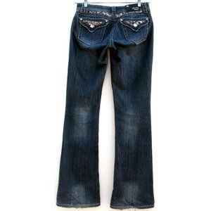 Grace In LA Bootcut Flare Flap Pockets Sz 27